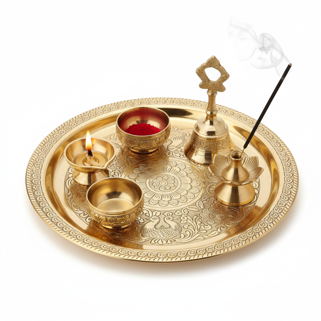 Brass Puja Thali